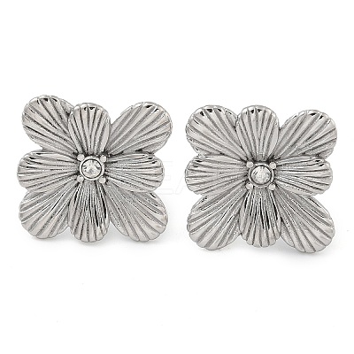 304 Stainless Steel Stud Earrings EJEW-B109-05P-1