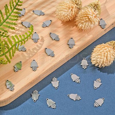 201 Stainless Steel Charms STAS-CJC0006-06-1