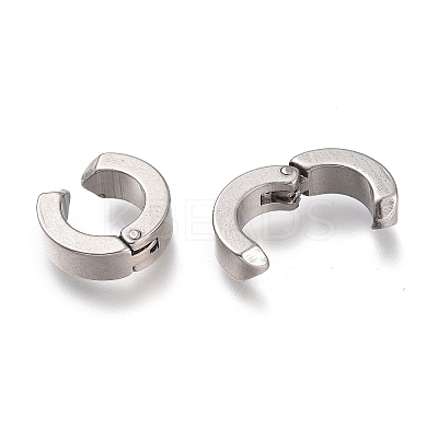 Tarnish Resistant 303 Stainless Steel Cuff Earrings EJEW-F262-01B-P-1