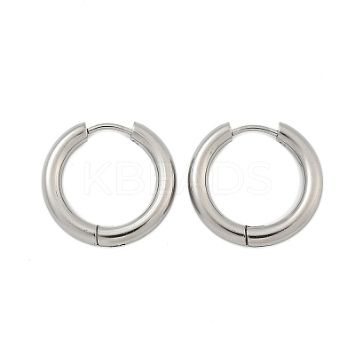 Tarnish Resistant 304 Stainless Steel Huggie Hoop Earrings LS-EJEW-F111-20mm-P-1