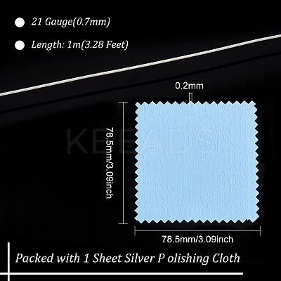 1M Sterling Silver Wire STER-BC0001-94A-1