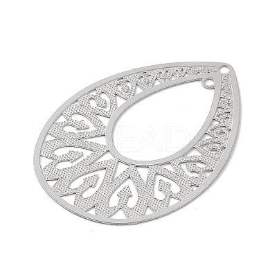 Non-Tarnish 304 Stainless Steel Connector Charms STAS-K257-34P-1