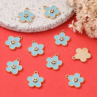 Alloy Enamel Pendants ENAM-YW0002-25C-1