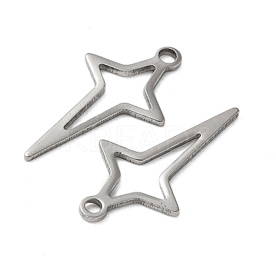 201 Stainless Steel Pendants STAS-I330-045P-1