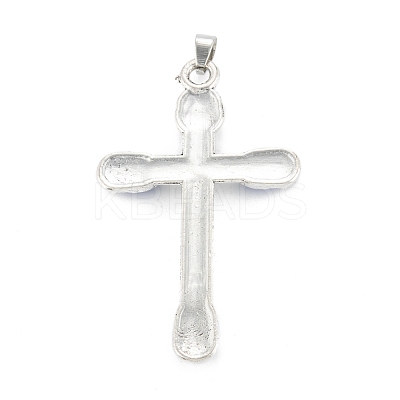 Tibetan Style Alloy Rhinestone Pendants PALLOY-P261-01AS-1