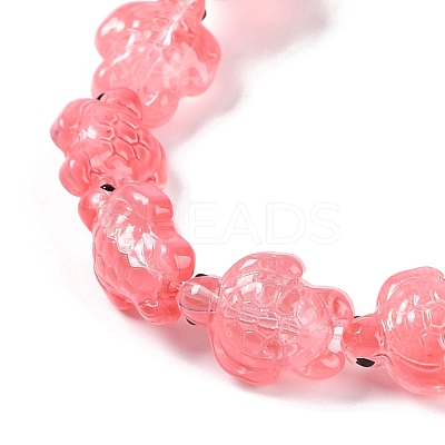 Transparent Glass Enamel Beads Strands GLAA-B021-06H-1