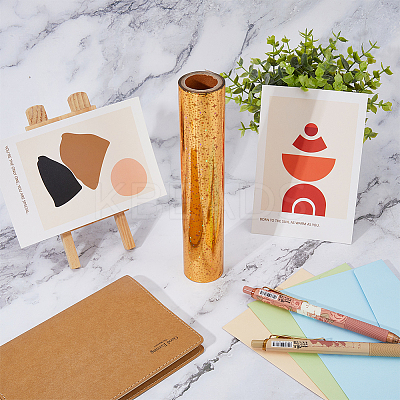 PET Hot Foil Stamping Paper DIY-WH0308-379A-1