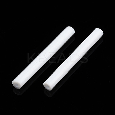 Glass Round Bugle Bea X-SEED-WH0005-01D-1
