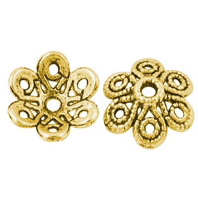 Tibetan Style Alloy Fancy Bead Caps LS-TIBEB-LF10883YKG-AG-LF-1