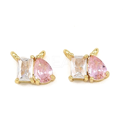Brass Pave Cubic Zirconia Charms CU-CBA6A75-03G-05-1