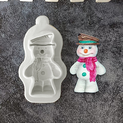 Christmas Theme DIY Food Grade Silicone Statue Molds XMAS-PW0005-33E-1