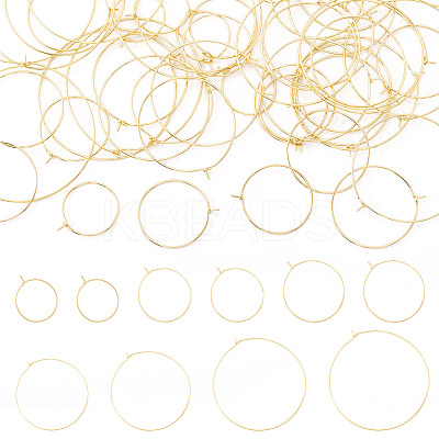 56Pcs 7 Styles 316 Surgical Stainless Steel Hoop Earrings Findings STAS-TA0002-84-1