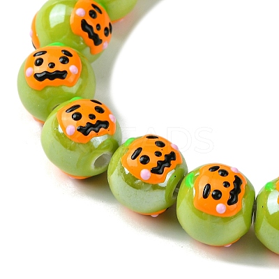 Handmade Porcelain Beads Strands PORC-A025-01D-1