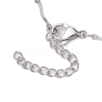 3Pcs 3 Sizes 304 Stainless Steel Wavy Bar Link Chain Macrame Pouch Necklace Making NJEW-JN05065-1