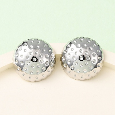 304 Stainless Steel Stud Earrings EJEW-I323-01P-06-1
