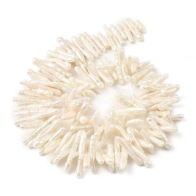Natural Baroque Keshi Pearl Beads Strands PEAR-B004-03A-01A-1