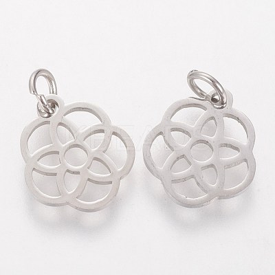 Tarnish Resistant 304 Stainless Steel Pendants STAS-Q201-T454S-1