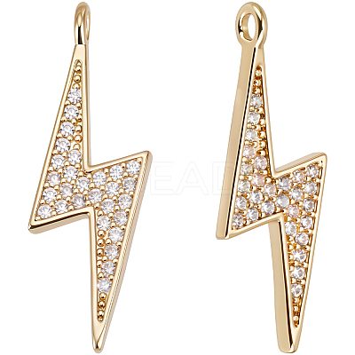 Rack Plating Brass Micro Pave Cubic Zirconia Pendants KK-BBC0017-92A-1