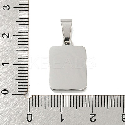 304 Stainless Steel Pave Natural White Shell Pendants STAS-S130-03P-Z-1