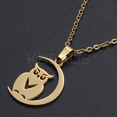201 Stainless Steel Pendants Necklaces NJEW-S105-JN707-45-2-1