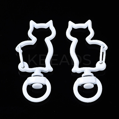 Spray Painted Eco-Friendly Alloy Swivel Snap Hooks Clasps PALLOY-T080-16M-NR-1