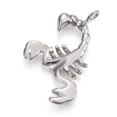 Tarnish Resistant 304 Stainless Steel Pendants STAS-H365-06-1