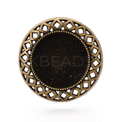 Adjustable Alloy & Iron Bezel Cup Ring Base with Rotatable Tray MAK-T012-05AB-1