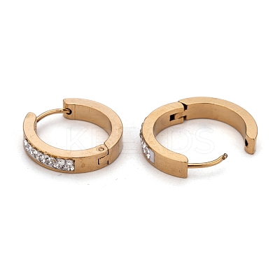 304 Stainless Steel Huggie Hoop Earrings EJEW-O096-19G-1