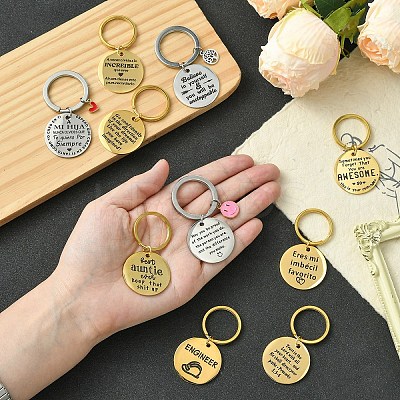 201 Stainless Steel Keychain KEYC-YW00104-01-1