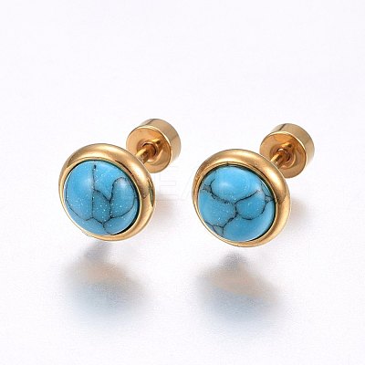 304 Stainless Steel Earlobe Plugs EJEW-H362-05G-1