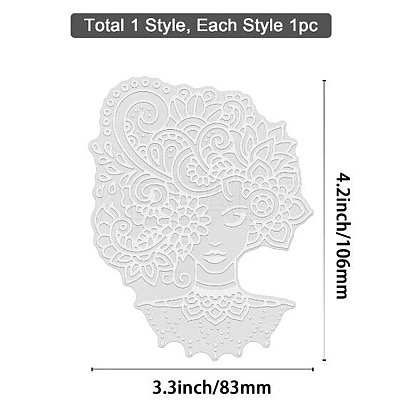 Carbon Steel Hot Foil Plate Metal Dies DIY-WH0280-095-1
