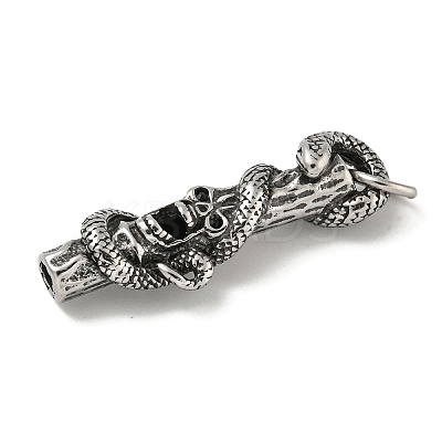 316 Surgical Micro Pave Cubic Zirconia Stainless Steel Pendants STAS-Z073-60AS-01-1