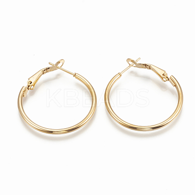 304 Stainless Steel Hoop Earrings X-STAS-S078-08-60mm-1