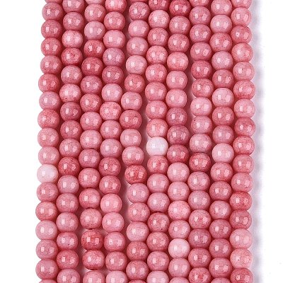 Ombre Effect Opaque Crackle Glass Beads Strands GLAA-Q106-01A-A12-1