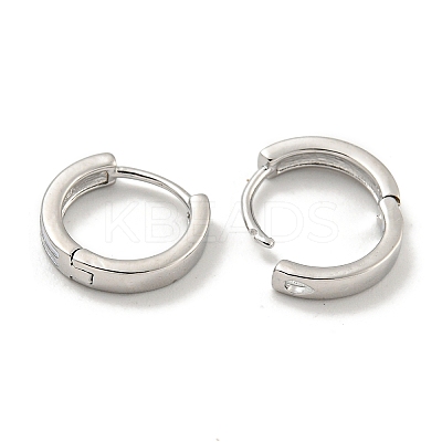 Brass Hoop Earrings EJEW-L211-14P-1