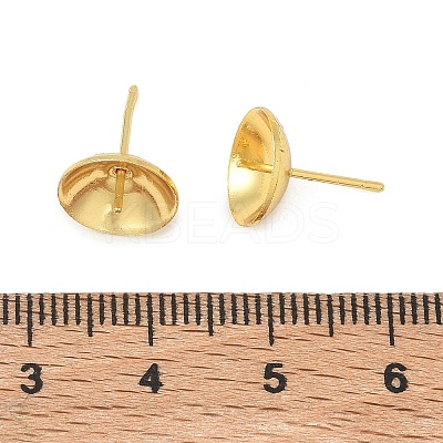 Brass Stud Earring Findings KK-A300-29D-G-1