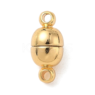 Oval Brass Magnetic Clasps KK-B160-36G-1