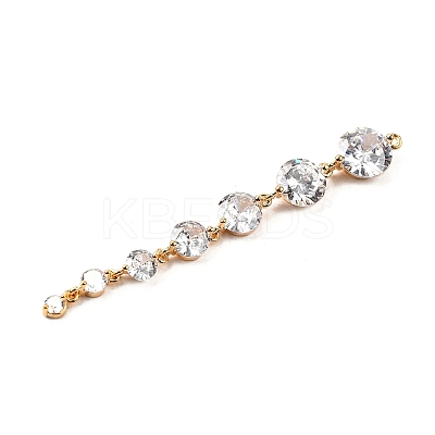 Brass Micro Pave Cubic Zirconia Pendants KK-F901-04C-G-1