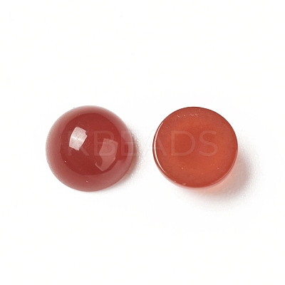 Natural Red Agate Cabochons G-G994-J02-01-1