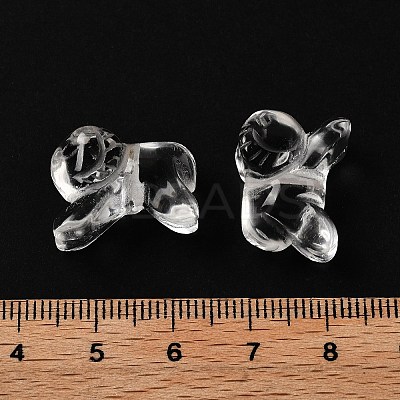 Chinese Zodiac Natural Quartz Crystal Carved Beads G-D300-01E-1