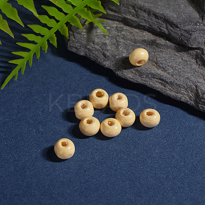 Unfinished Wood Beads X-TB092Y-4-1