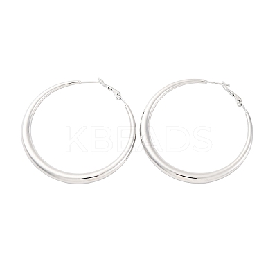 304 Stainless Steel Hoop Earrings EJEW-Z093-01P-01-1