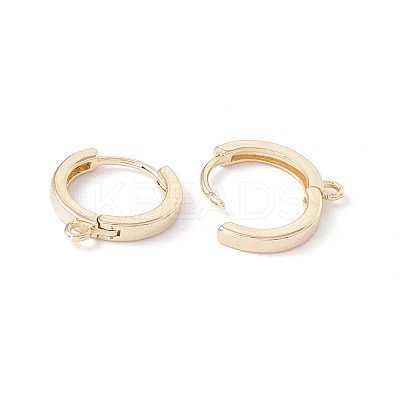 Rack Plating Brass Hoop Earring Findings KK-G433-02LG-1