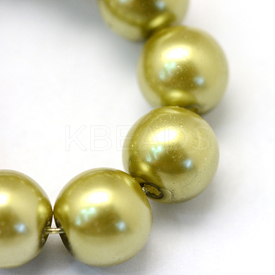Baking Paint Glass Pearl Bead Strands HY-Q003-3mm-43-1