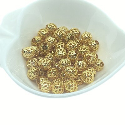 Brass Hollow Beads KK-WH0042-09C-G-1