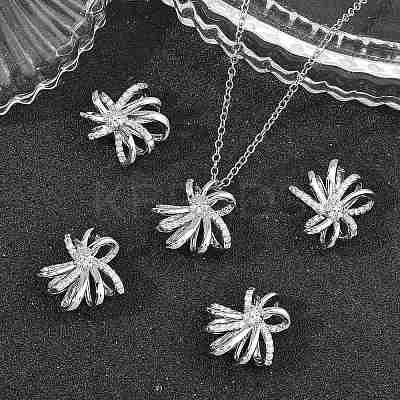 SHEGRACE Valentine's Day Brass Clear Cubic Zirconia Pendants XGRQ3P249-573P-1