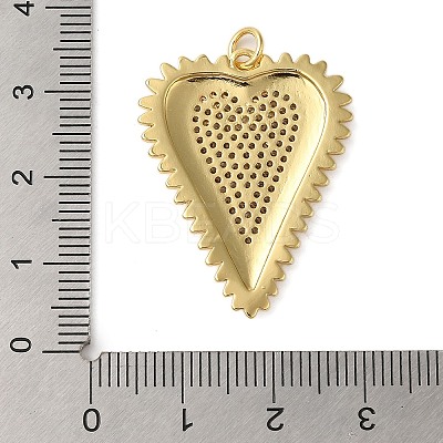 Rack Plating Brass Micro Pave Cubic Zirconia Pendants X-KK-P279-05B-G-1