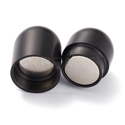 Ion Plating(IP) 304 Stainless Steel Magnetic Clasps with Glue-in Ends STAS-G239-12B-1