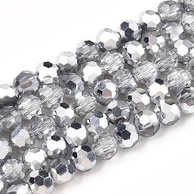 Transparent Electroplate Glass Beads Strands LS-EGLA-A035-T4mm-M01-1
