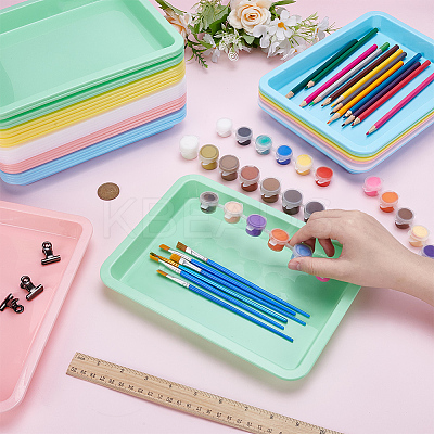 30Pcs 5 Colors A5 PP Plastic Display Trays for Jewelry AJEW-WA0001-32-1